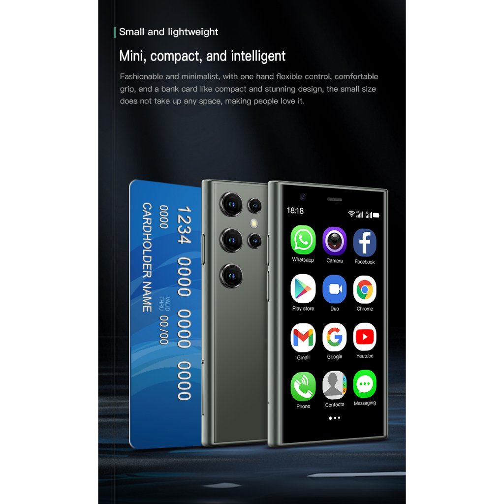 SOYES S23pro Mini Android8.1 Smart Phone 3.0 Inch Display 2GB RAM 16GB ROM Dual SIM Standby Play Store 3G MINI Phone